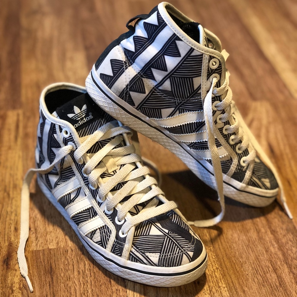 ADIDAS Tribal Print High-Top Sneakers